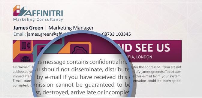 Email Disclaimer Examples Templates Exclaimer